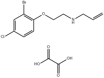 N-(2-(2-溴-4-氯苯氧基)乙基)丙-2-烯-1-胺草酸盐, 1051429-20-9, 结构式