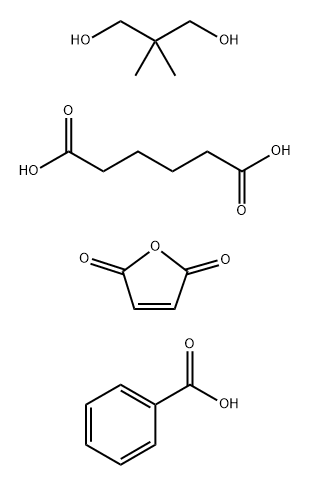 Hexanedioic acid, polymer with 2,2-dimethyl-1,3-propanediol and 2,5-furandione, benzoate 结构式
