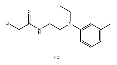 2-Chloro-N-(2-(ethyl(m-tolyl)amino)ethyl)acetamide hydrochloride Structure