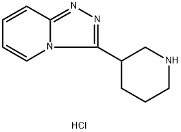 3-(3-哌啶基)-[1,2,4]三唑并[4,3-A]吡啶二盐酸盐 结构式