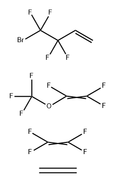 4-Bromo-3,3,4,4-tetrafluoro-1-butene polymer with ethene tetrafluoroethene and trifluoro(trifluoromethoxy)ethene 结构式
