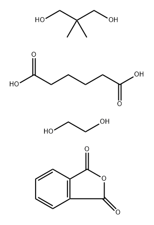 Hexanedioic acid, polymer with 2,2-dimethyl-1,3-propanediol, 1,2-ethanediol and 1,3-isobenzofurandione 结构式