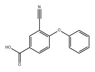 3-Cyano-4-phenoxybenzoic acid,1056952-12-5,结构式