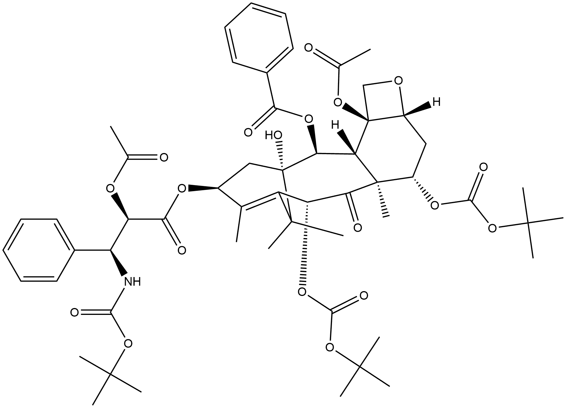 Benzenepropanoic acid, α-(acetyloxy)-β-[[(1,1-dimethylethoxy)carbonyl]amino]-, (2aR,4S,4aS,6R,9S,11S,12S,12aR,12bS)-12b-(acetyloxy)-12-(benzoyloxy)-4,6-bis[[(1,1-dimethylethoxy)carbonyl]oxy]-2a,3,4,4a,5,6,9,10,11,12,12a,12b-dodecahydro-11-hydroxy-4a,8,13,13-tetramethyl-5-oxo-7,11-methano-1H-cyclodeca[3,4]benz[1,2-b]oxet-9-yl ester, (αR,βS)-