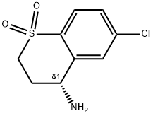 (R)-4-amino-6-chlorothiochromane 1,1-dioxide,1057246-84-0,结构式