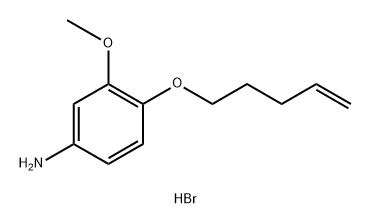 m-Anisidine, 4-(4-pentenyloxy)-, hydrobromide Structure