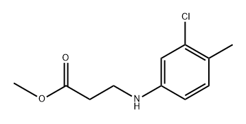 β-Alanine, N-(3-chloro-p-tolyl)-, methyl ester (6CI) Structure