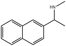 N-メチル-1-(2-ナフチル)エタンアミン 化学構造式