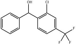 (2-chloro-4-(trifluoromethyl)phenyl)(phenyl)methanol Struktur