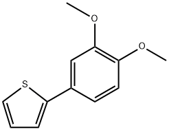 2-(3,4-Dimethoxyphenyl)thiophene,1067911-35-6,结构式