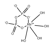 bidentate tetraaquarhodium-pyrophosphate complex Structure