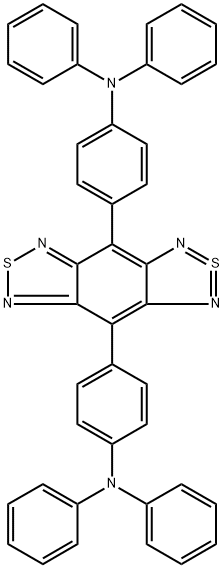 4,8-双[4-(N,N-二苯基氨基)苯基]苯并[1,2-C:4,5-C']双[1,2,5]噻二唑,1070910-98-3,结构式