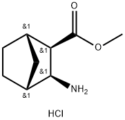 Bicyclo[2.2.1]heptane-2-carboxylic acid, 3-amino-, methyl ester, hydrochloride (1:1), (1S,2R,3S,4R)- Structure