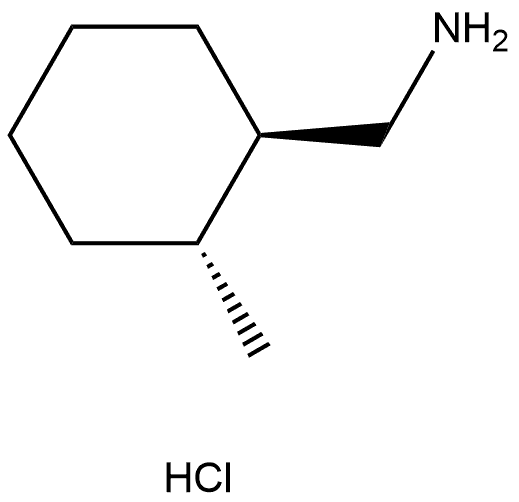 Cyclohexanemethanamine, 2-methyl-, hydrochloride (1:1), (1R,2R)- Structure