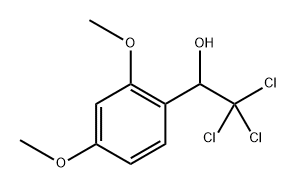 2,2,2-Trichloro-1-(2,4-dimethoxyphenyl)ethanol Struktur