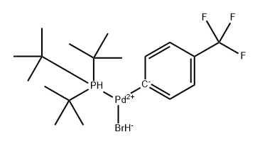 Palladium, bromo[4-(trifluoromethyl)phenyl][tris(1,1-dimethylethyl)phosphine]- 结构式