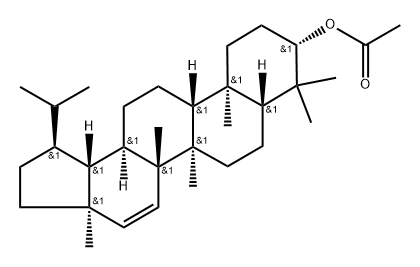 Lup-15-en-3β-ol, acetate (7CI) Structure
