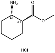 Cyclohexanecarboxylic acid, 2-amino-, methyl ester, hydrochloride (1:1), (1R,2S)-rel-,107313-11-1,结构式