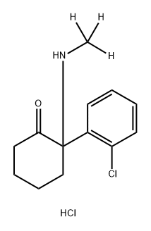 KetaMine-D3 hydrochloride 化学構造式