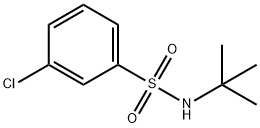 N-(叔丁基)-3-氯苯磺酰胺,107332-23-0,结构式