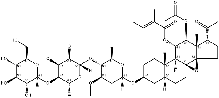 通关藤皂苷A, 107352-30-7, 结构式