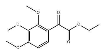 Benzeneacetic acid, 2,3,4-trimethoxy-α-oxo-, ethyl ester 化学構造式