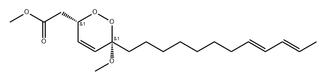 1,2-Dioxin-3-acetic acid, 6-(8,10-dodecadienyl)-3,6-dihydro-6-methoxy- , methyl ester, [3alpha,6alpha,6(8E,10E)]-|