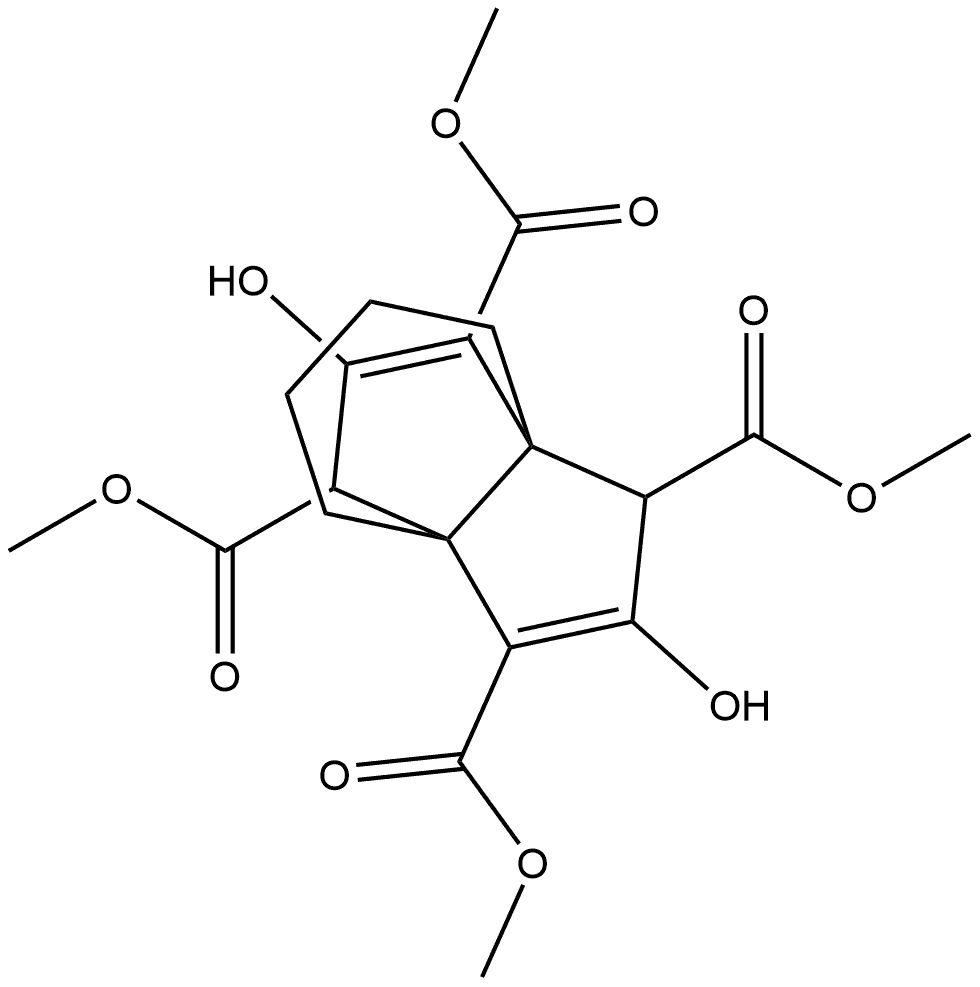 7A,3A-PROPENO-1H-INDENE-1,3,8,10-TETRACARBOXYLIC ACID, 4,5,6,7-TETRAHYDRO-2,9-DIHYDROXY-, TETRAMETHYL ESTER. 结构式