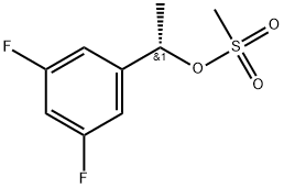 Benzenemethanol, 3,5-difluoro-α-methyl-, 1-methanesulfonate, (αS)- Struktur