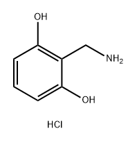 1,3-Benzenediol, 2-(aminomethyl)-, hydrochloride (1:1) Struktur