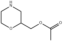 2-Morpholinemethanol, 2-acetate Struktur