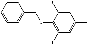 2-(benzyloxy)-1,3-diiodo-5-methylbenzene 结构式