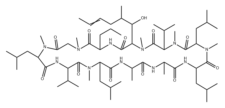 Cyclosporin X (9CI) Struktur