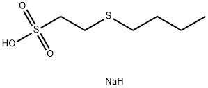 2-Butylsulfanyl-ethanesulfonic acid sodium-salt Structure