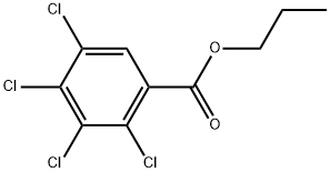 Propyl 2,3,4,5-tetrachlorobenzoate 化学構造式