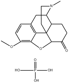 dihydrogen phosphate 9-methoxy-3-methyl-2,3,4,4a,5,6,7a,13-octahydro-1H-4,12-methanobenzofuro[3,2-e]isoquinoline-3-ium-7-one hydrate Structure