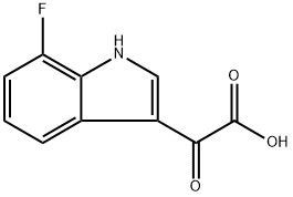 1H-Indole-3-acetic acid, 7-fluoro-α-oxo- Structure