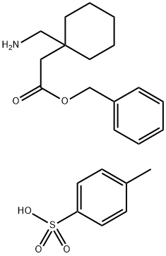 Benzyl 2-(1-(Aminomethyl)cyclohexyl)acetate 4-Methylbenzenesulfonate 结构式