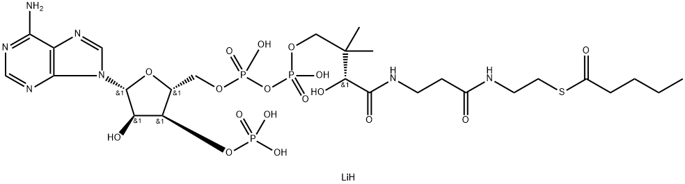 coenzyme A n-valeryl derivative (C5:0), lithium salt 结构式