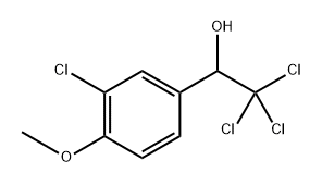 2,2,2-Trichloro-1-(3-chloro-4-methoxyphenyl)ethanol 化学構造式