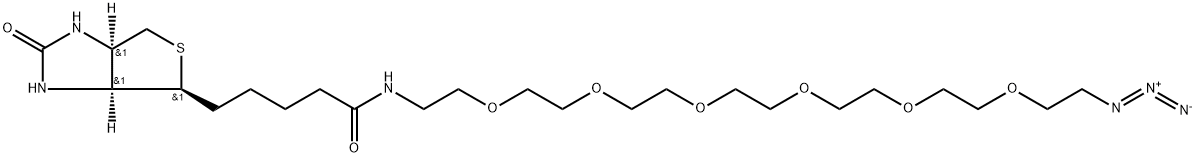 BIOTIN-六聚乙二醇-叠氮,1085938-09-5,结构式