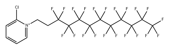 Pyridinium, 2-chloro-1-(3,3,4,4,5,5,6,6,7,7,8,8,9,9,10,10,11,11,12,12,12-heneicosafluorododecyl)- Struktur