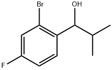 1-(2-bromo-4-fluorophenyl)-2-methylpropan-1-ol Structure
