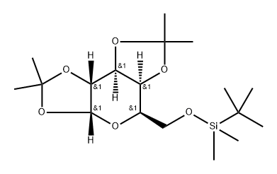 α-D-Galactopyranose, 6-O-[(1,1-dimethylethyl)dimethylsilyl]-1,2:3,4-bis-O-(1-methylethylidene)-,108678-44-0,结构式