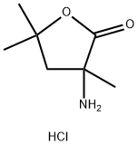 3-amino-3,5,5-trimethyloxolan-2-one hydrochloride Struktur