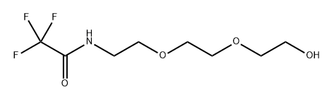 2,2,2-trifluoro-N-(2-(2-(2-hydroxyethoxy)ethoxy)ethyl)acetamide 结构式