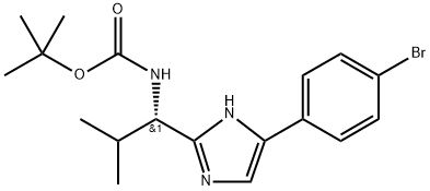 (S)-tert-Butyl (1-(5-(4-bromophenyl)-1H-imidazol-2-yl)-2-methylpropyl)carbamate|(S)-叔丁基(1-(5-(4-溴苯基)-1H-咪唑-2-基)-2-甲基丙基)氨基甲酸酯