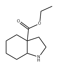 Octahydro-indole-3a-carboxylic acid ethyl ester Structure