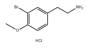 2-(3-bromo-4-methoxyphenyl)ethan-1-amine hydrochloride Struktur