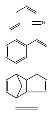 2-Propenenitrile, polymer with ethene, ethenylbenzene, 1-propene and 3a,4,7,7a-tetrahydro-4,7-methano-1H-indene, graft|